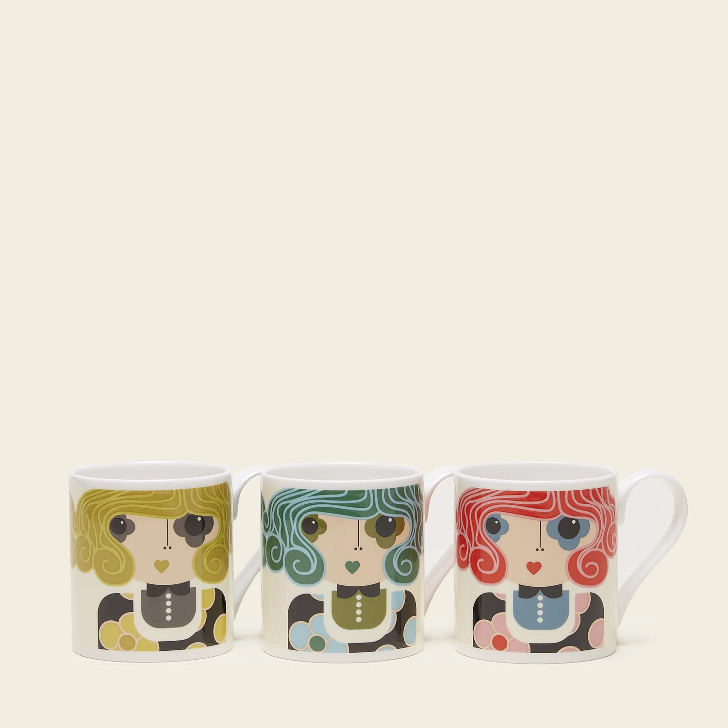 Large Mug Set of 3 - Dee Dee - Image 2