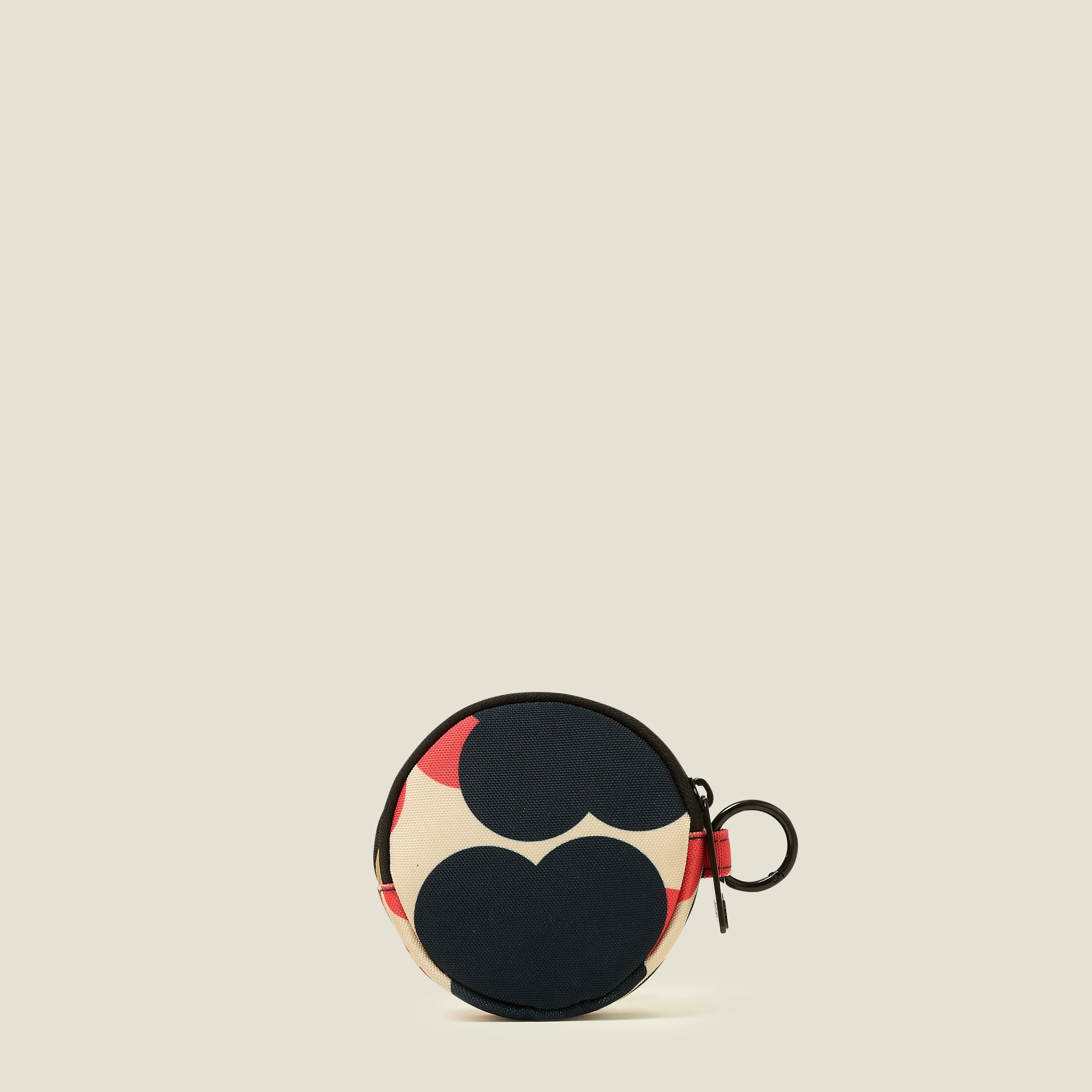 Pi Coin Purse - Floating Flower Navy Red - Image 3