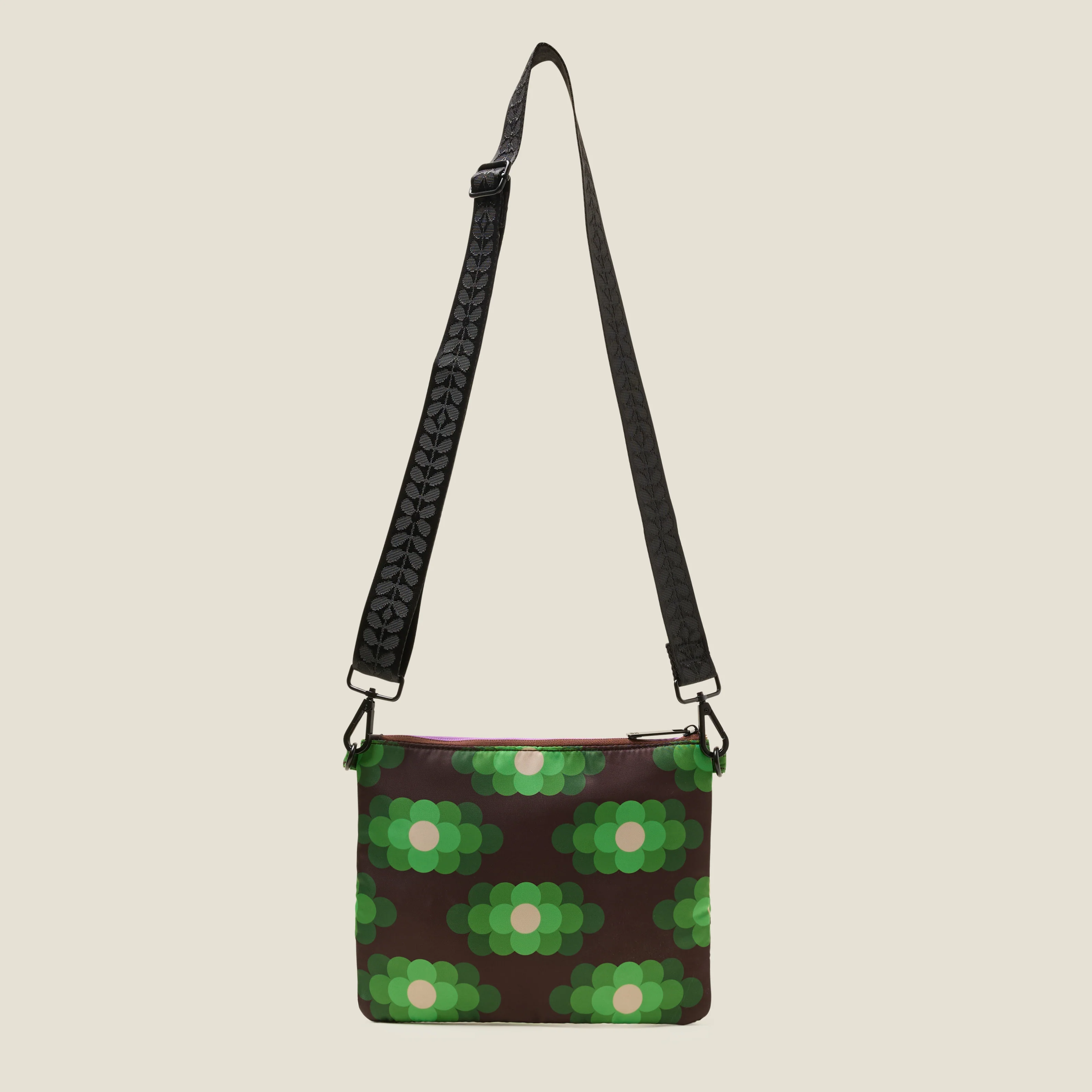 Quadrant Crossbody Bag - Flower Haze Neon Green - Image 3