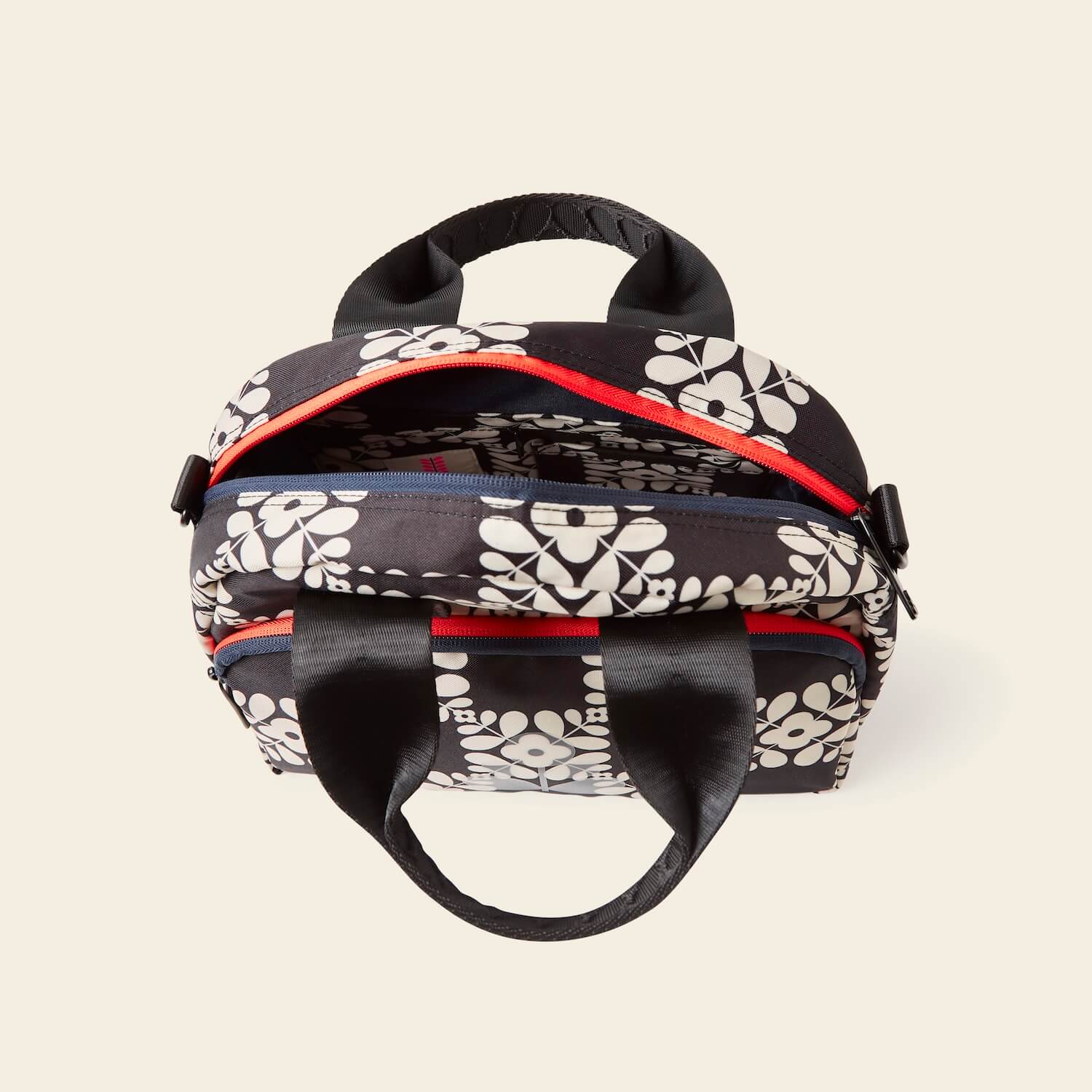 Radial Handbag - Lattice Flower Tile Onyx - Image 5