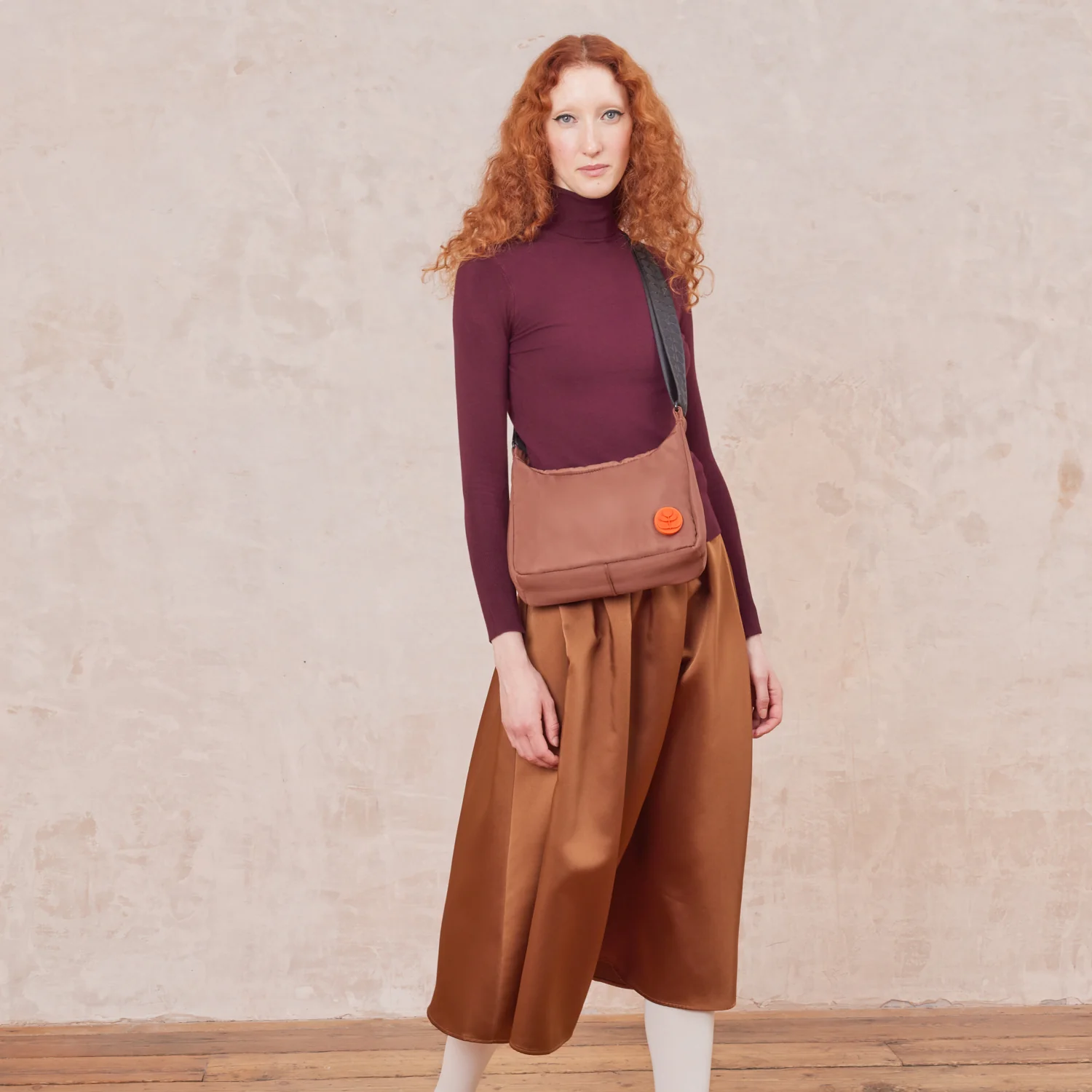 Ratio Small Hobo Bag - Colourblock Chestnut - Image 2