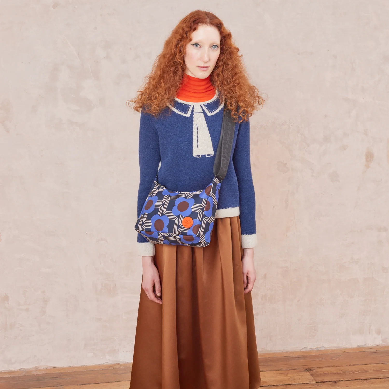 Ratio Small Hobo Bag - Electric Flora Cobalt - Image 5