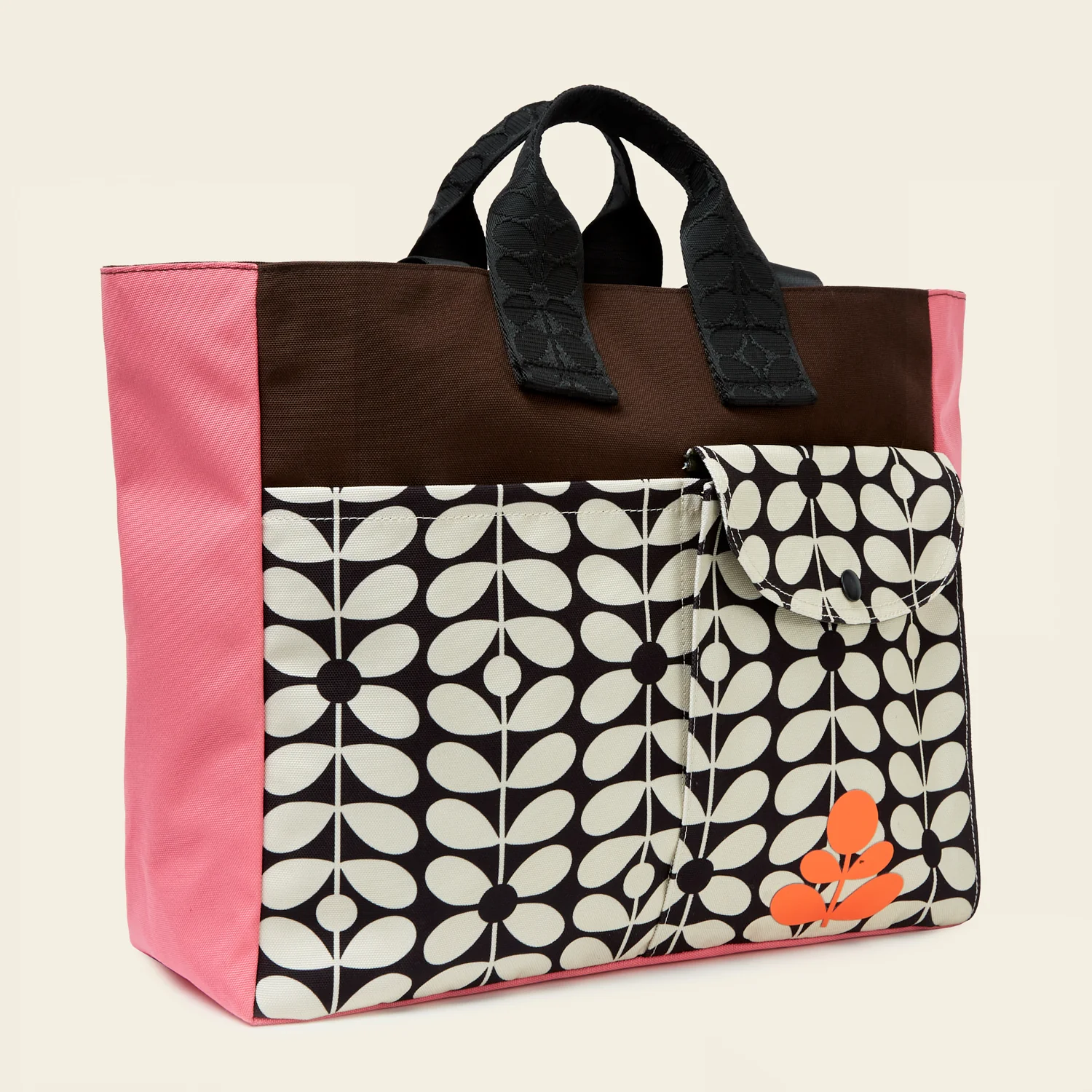 Rhombus Tote - Sixties Stem Jet Colour Block - Image 3