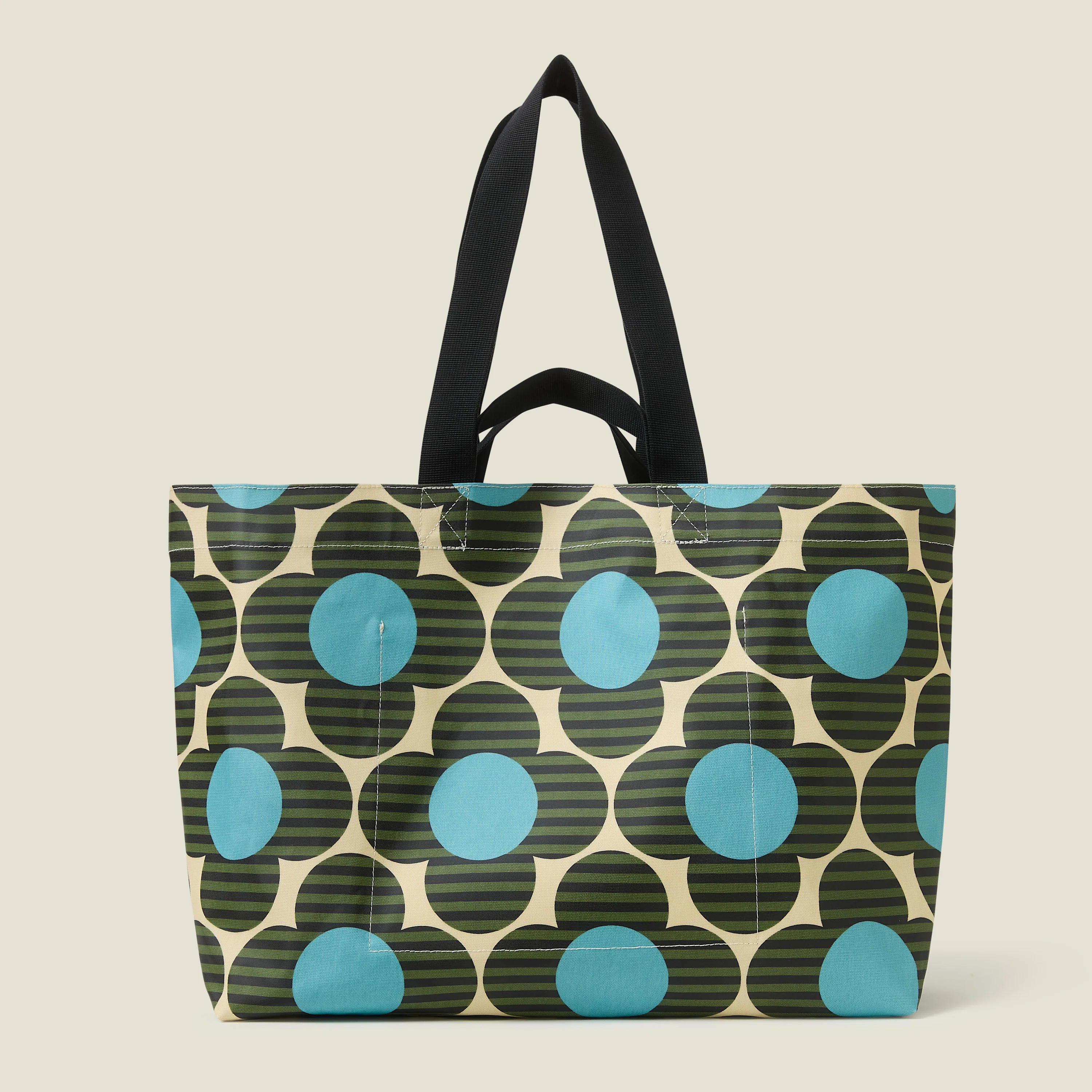 Roll Out Large Tote - Stripe Flower Spot Calypso - Image 3