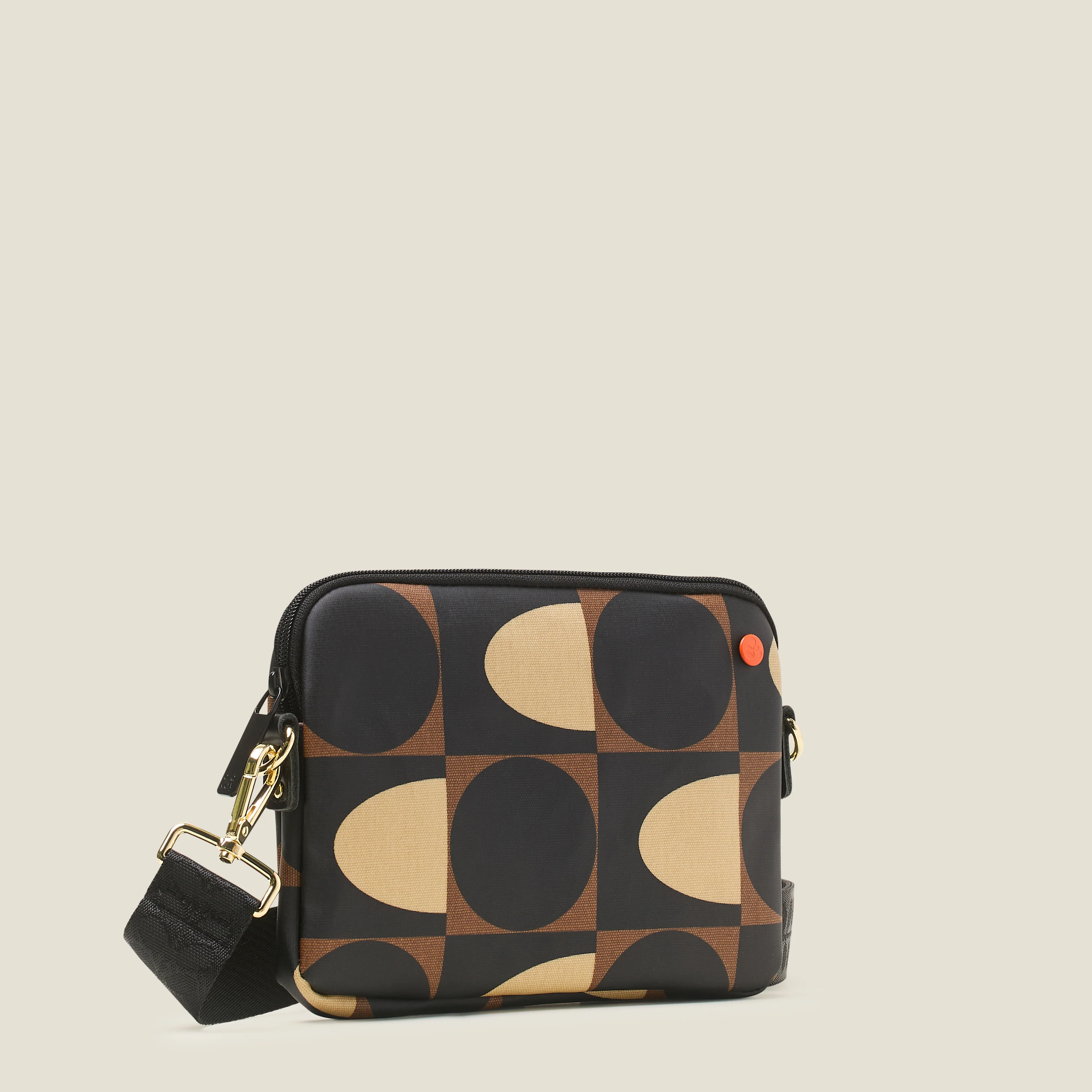 Slim Crossbody Bag - Spot Square Mocha - Image 2