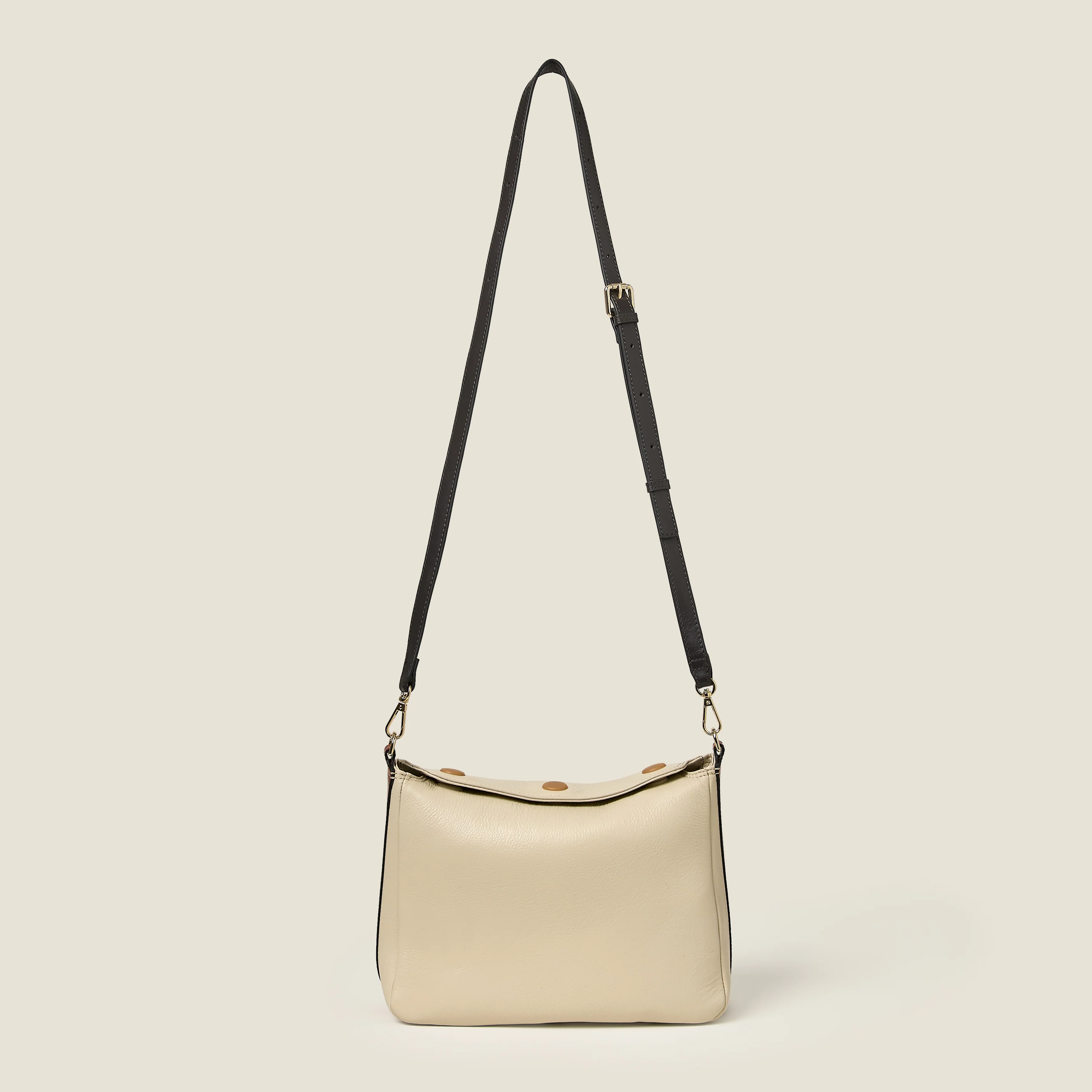 Small Softie Leather Shoulder Bag - White Creme - Image 6