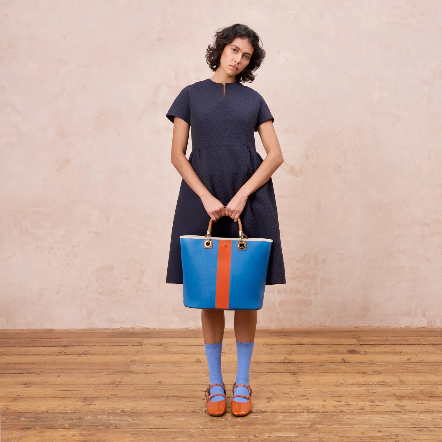 Smile Tote - Colour Block True Blue - Image 2
