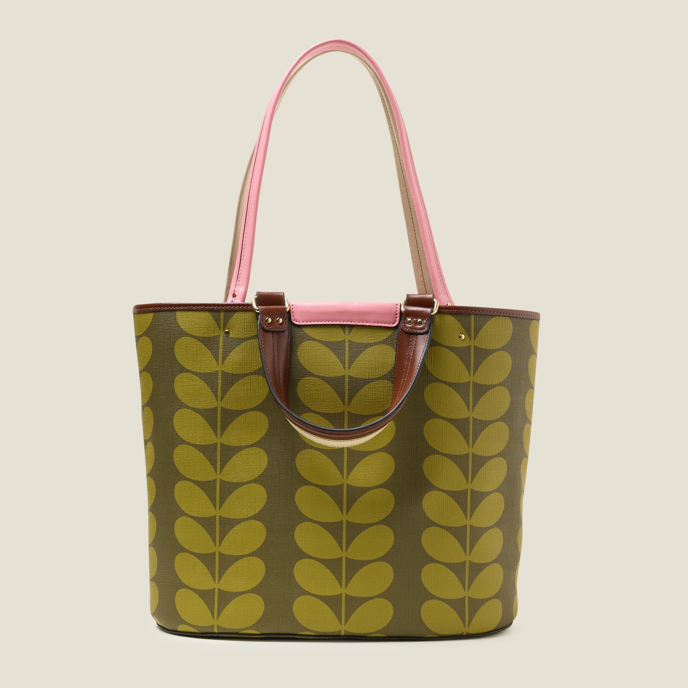 Smile Tote Bag - Solid Stem Olive - Image 4