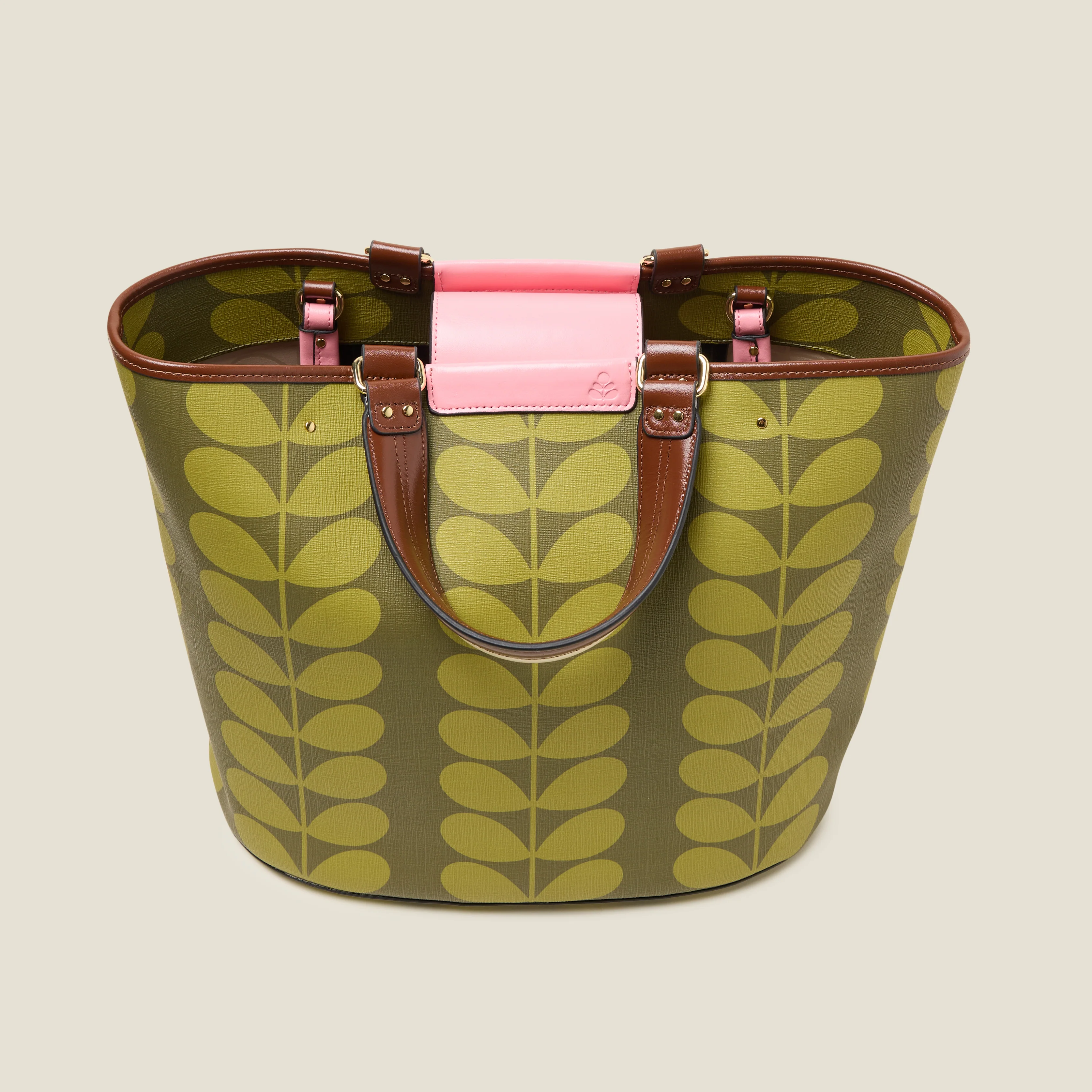 Smile Tote Bag - Solid Stem Olive - Image 5