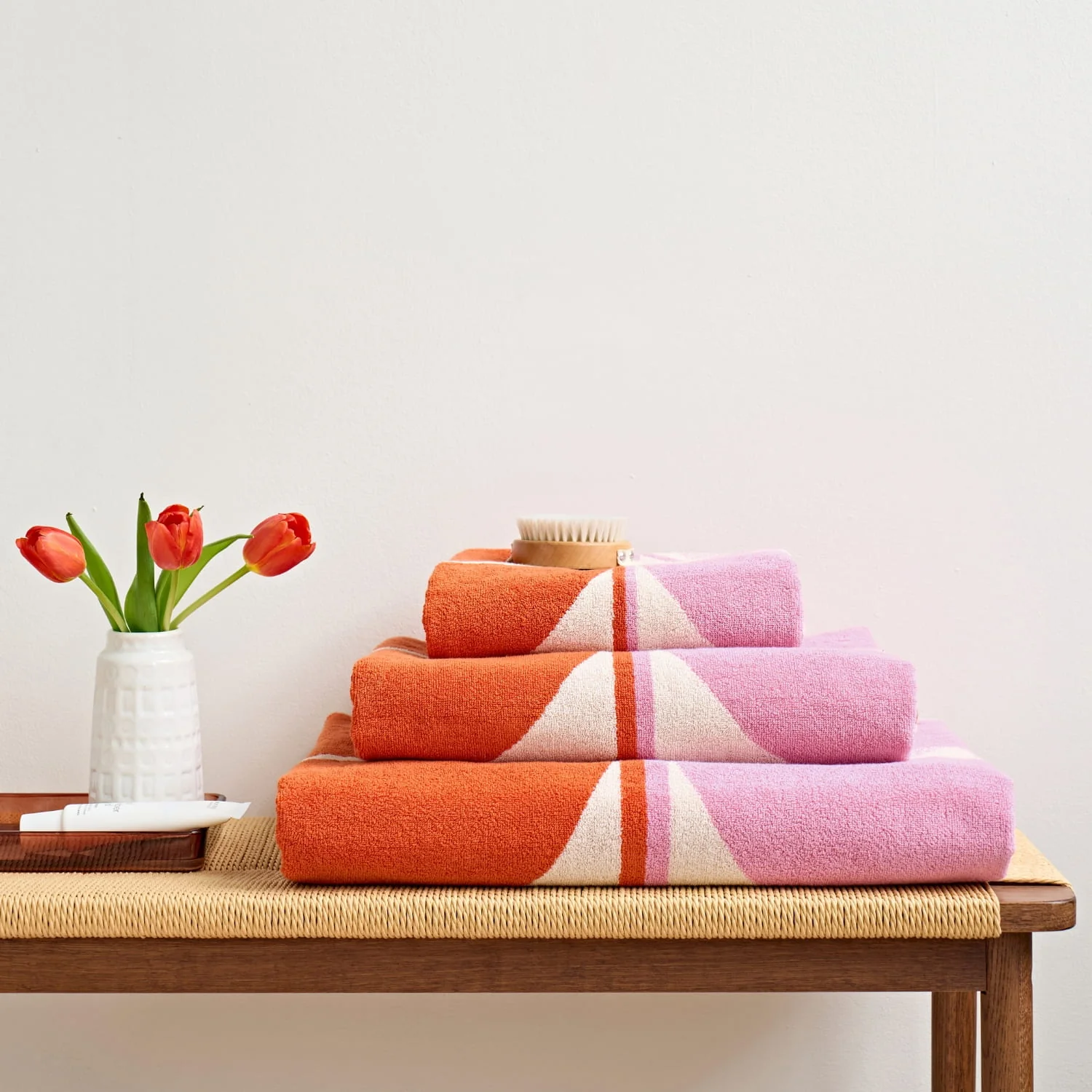 Stem Bloom Duo Towels - Blush - Image 4