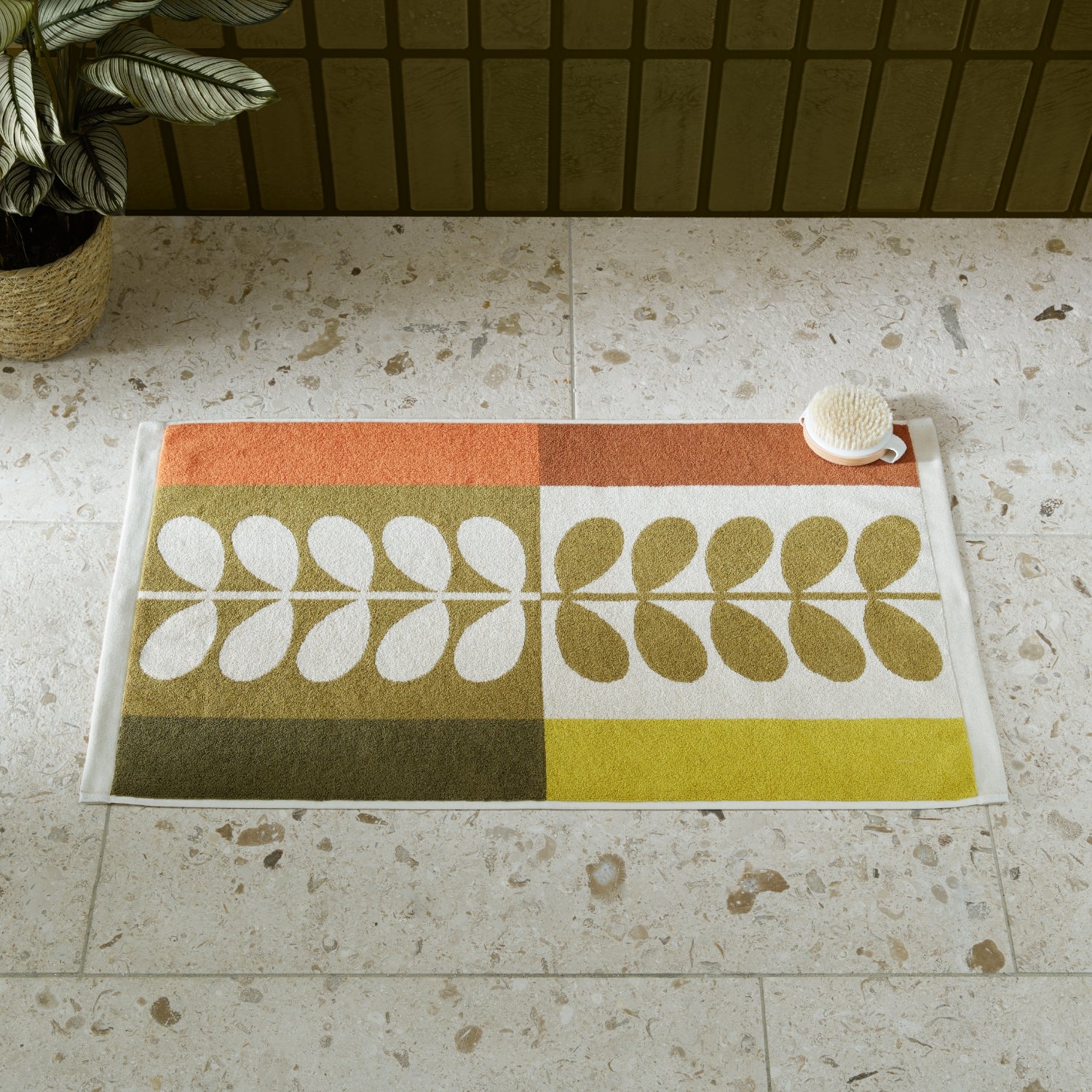 Stem Check Towels - Hazel Ochre - Image 3