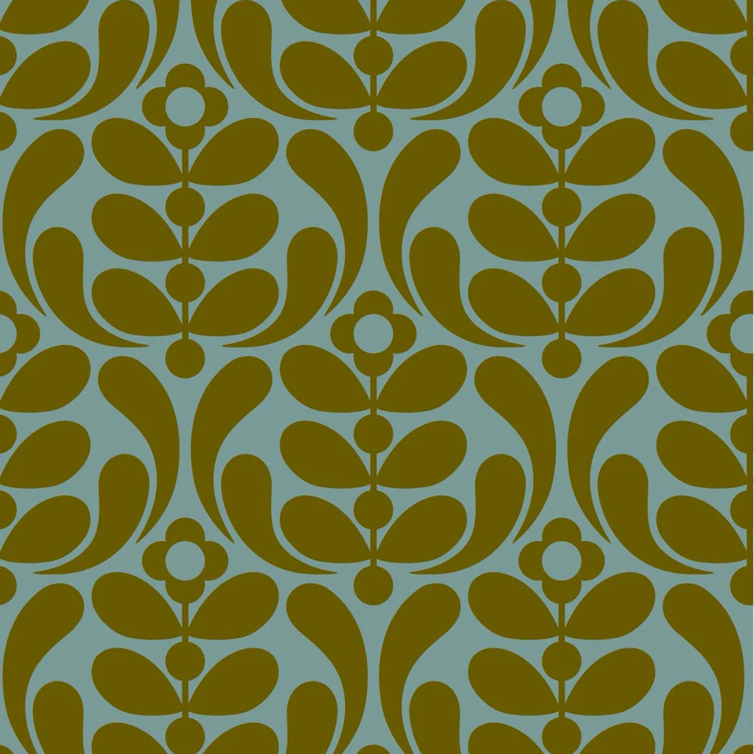 Stem Nouveau Duckegg/Seagrass Wallpaper - Image 2