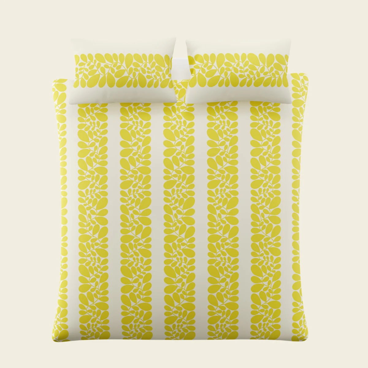 Sycamore Stripe Bed Linen Set - Yellow - Image 3