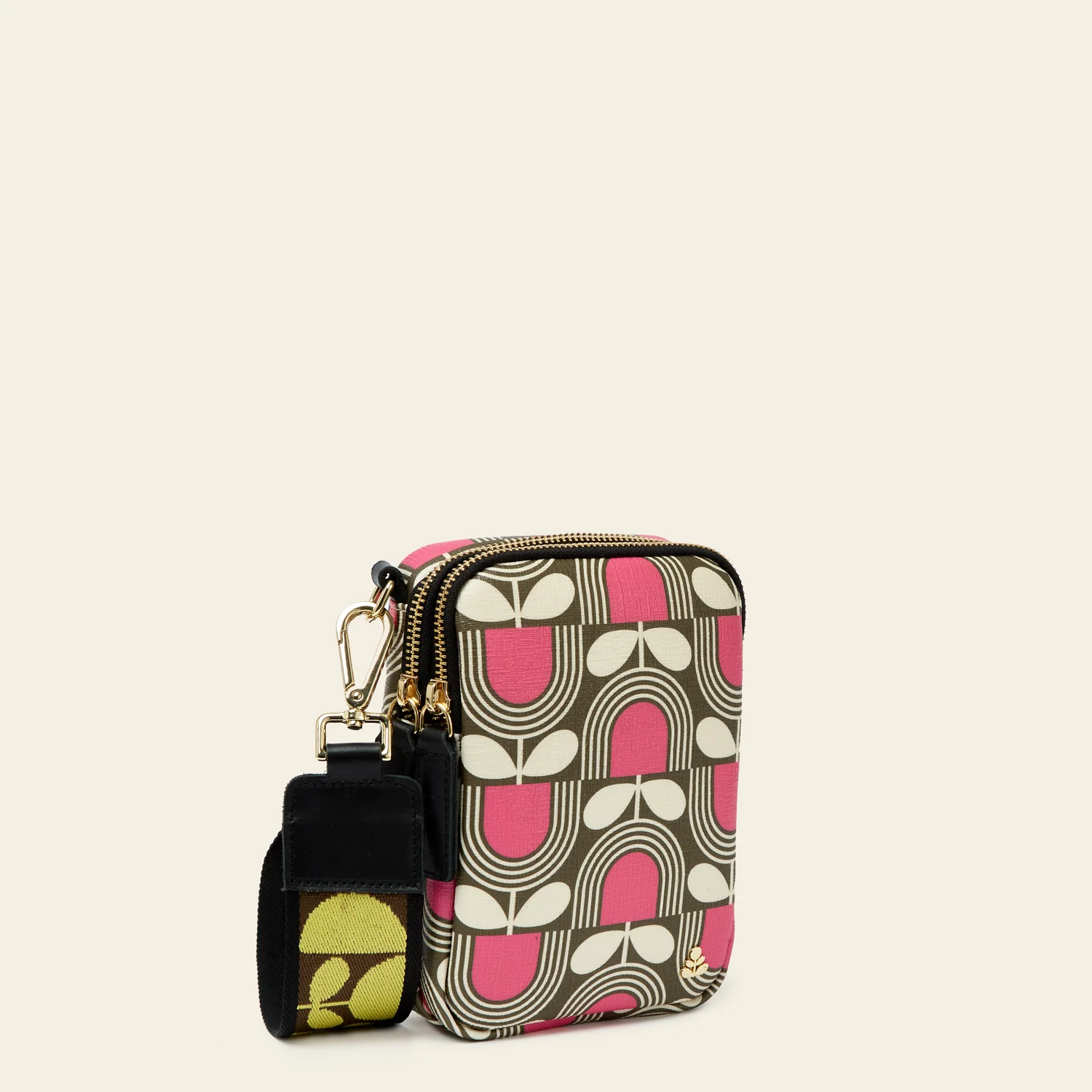 Tall Duo Crossbody - Striped Tulip Fuchsia - Image 3