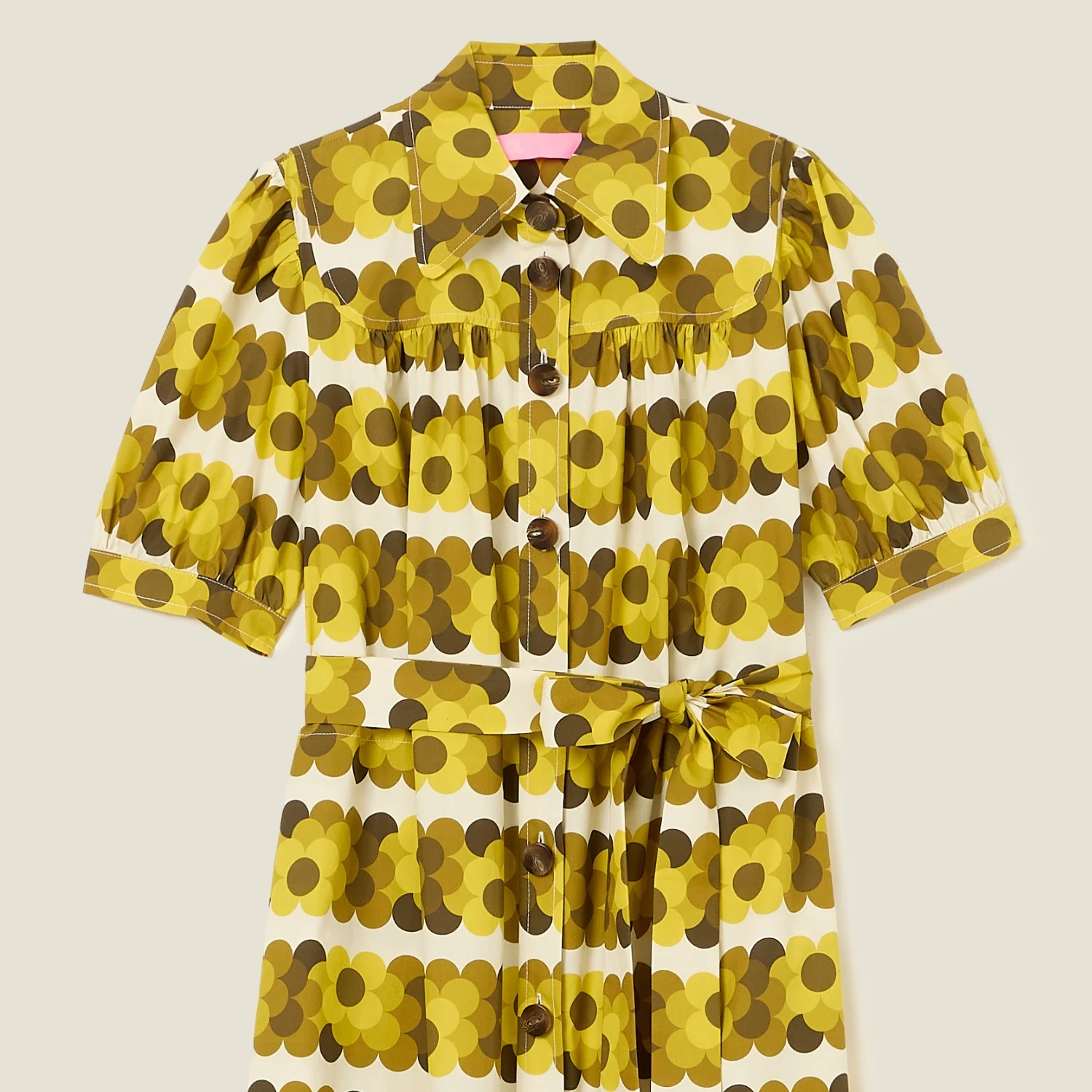 The Anna Shirt Dress - Retro Flower - Image 4