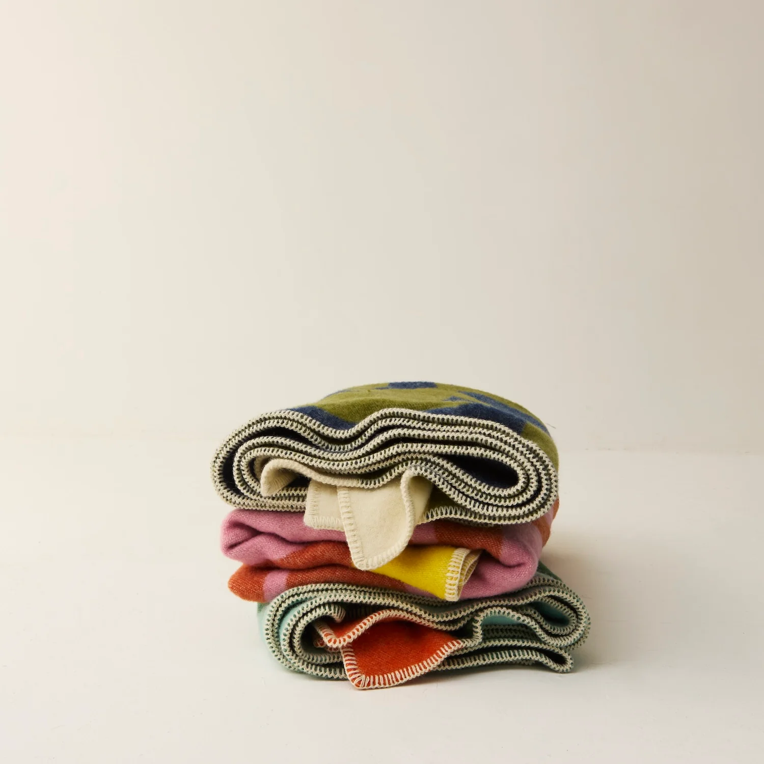 Wool Blanket - Sycamore Navy & Moss - Image 3
